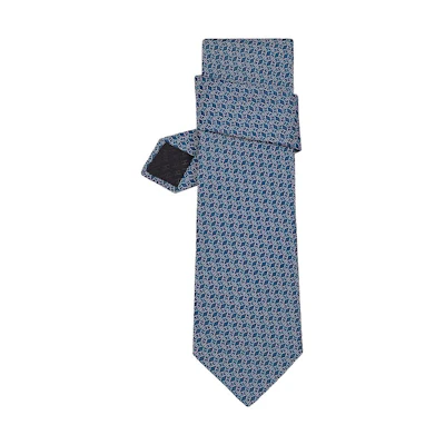 HERMES DNH Tie Pink/Gemstone Blue/Sky Blue H656189T-09