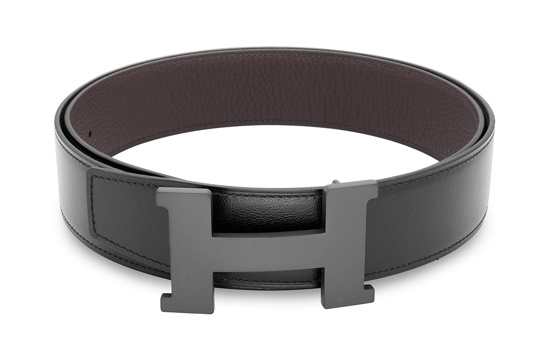HERMES Double-Sided Calfskin Leather Belt 3.8cm Wide H081106CH89-H077971CAAB
