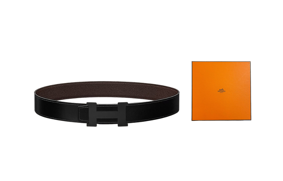 HERMES Double-Sided Calfskin Leather Belt 3.8cm Wide H081106CH89-H077971CAAB 圖 2