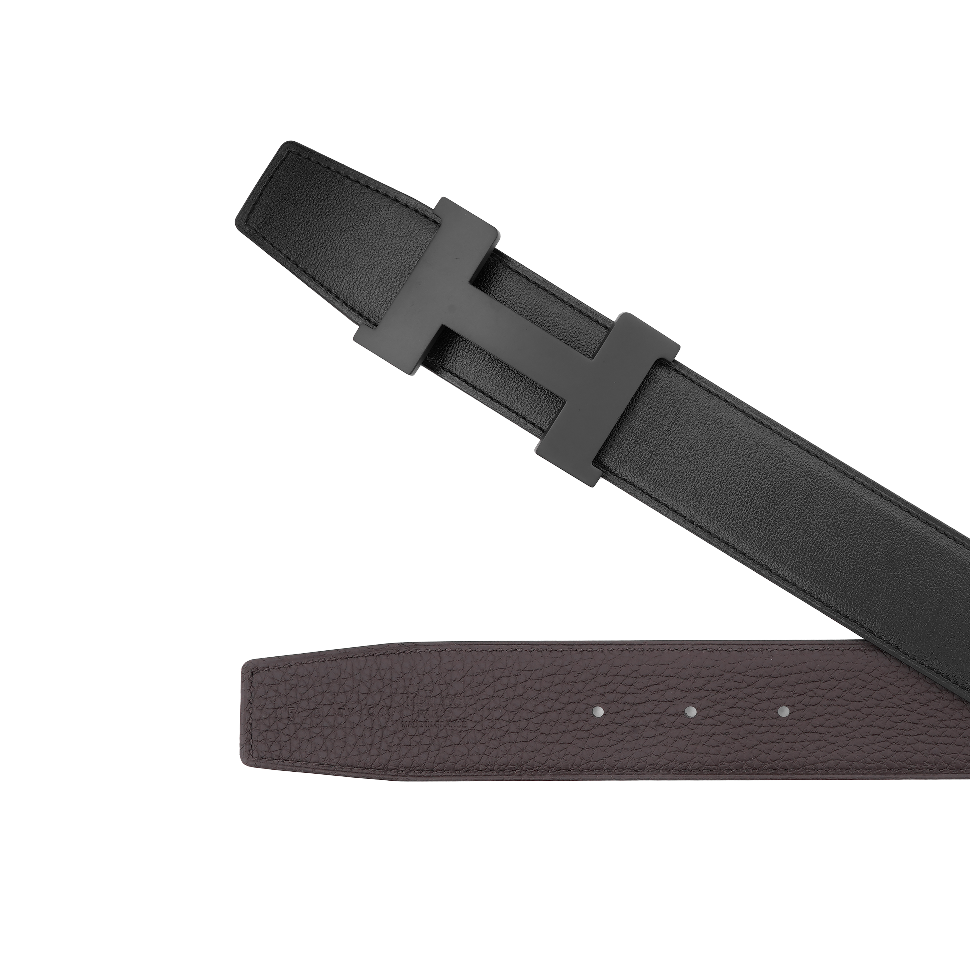 HERMES Double-Sided Calfskin Leather Belt 3.8cm Wide H081106CH89-H077971CAAB 圖 5