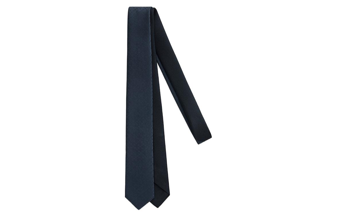 HERMES Double-Sided Casual Business  Tie - Blue. H319277T 02