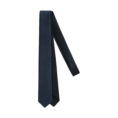HERMES Double-Sided Casual Business Tie - Blue. H319277T 02