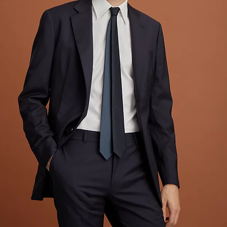 HERMES Double-Sided Casual Business  Tie - Blue. H319277T 02 圖 3