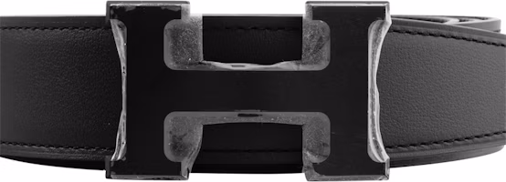Lookbook HERMES Double-Sided H Buckle Belt Black Calfskin Leather 3.2cm Accessory H080029CY89-H073996CAAF