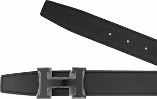 Purchase HERMES Double-Sided H Buckle Belt Black Calfskin Leather 3.2cm Accessory H080029CY89-H073996CAAF