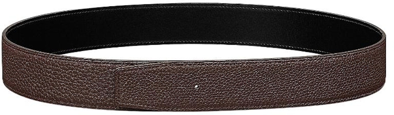 Cinturón de Cuero Reversible HERMÈS para Hombre Negro/Chocolate 3.8cm. H077971CAAB Lookbook Cinturón de Cuero Reversible HERMÈS para Hombre Negro/Chocolate 3.8cm. H077971CAAB