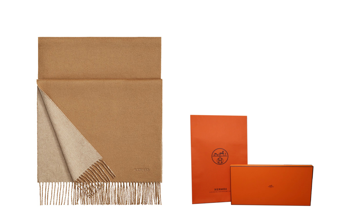 HERMES Cashmere Scarf Unisex Couple Style Luxury Fashion Accessory. H393800T-22 圖 4