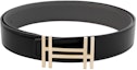 Order HERMES Cinturón Reversible Piel Togo Negro/Etoupe Hebilla Doble H 3.2cm. H066050CP2K+H073967CAAC