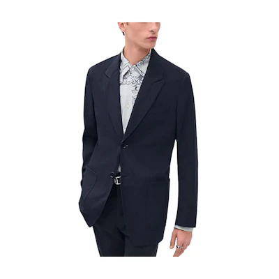 Hermes Double Jeu Stadium Light Cotton Jacket Dark Blue H554184H301