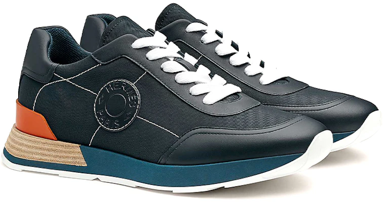HERMES Drive Low 'Navy Kanvas dan Kulit Sapi' H212909Z-HI2 Lookbook HERMES Drive Low 'Navy Kanvas dan Kulit Sapi' H212909Z-HI2