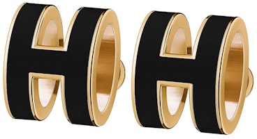 Hermes Earrings Pop H Black Hermes Earrings Pop H Black