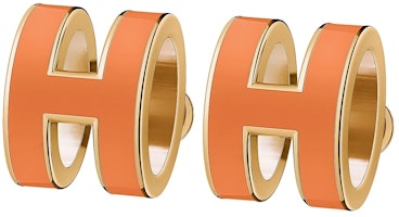 Hermes Earrings Pop H Orange Hermes Earrings Pop H Orange