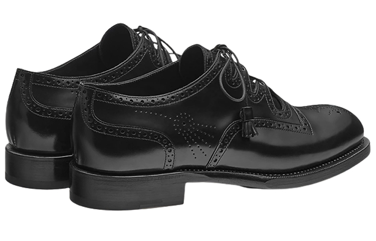 Lookbook HERMES Easton Oxford 'Black Calfskin' H221987Z-H01