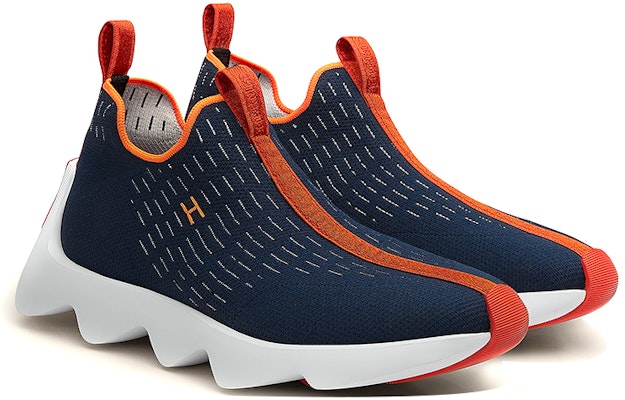 爱马仕 Eclair 针织运动鞋 '海军蓝' H221892Z-HI Lookbook 爱马仕 Eclair 针织运动鞋 '海军蓝' H221892Z-HI