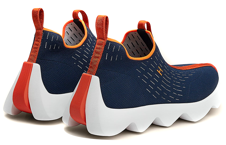 Shop HERMES Eclair Knit Sneaker ''Navy Blau'' H221892Z-HI