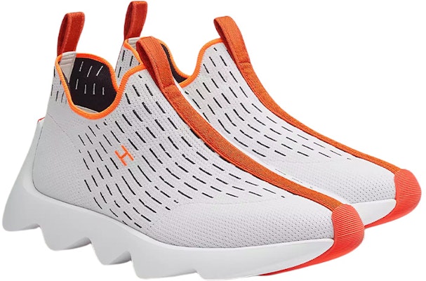HERMES Eclair Knit Sepatu Sneakers 'Putih' H221892Z-H90 Lookbook HERMES Eclair Knit Sepatu Sneakers 'Putih' H221892Z-H90