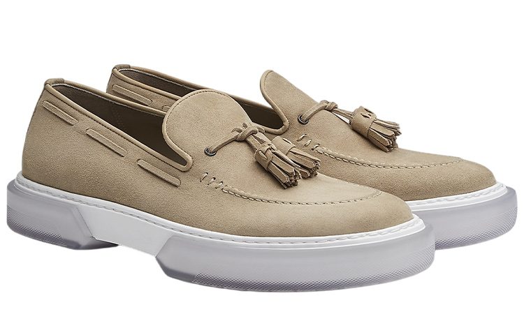 HERMES Ecoutes Loafer 'Beige Suede' 圖 3