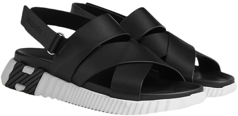 에르메스 블랙 매직 테이프 전기 카프스킨 샌들 H221848Z-H02 Lookbook 에르메스 블랙 매직 테이프 전기 카프스킨 샌들 H221848Z-H02