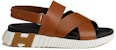 HERMES Sandal Kulit Jenis Toe Terbuka 'Tan Cerah' H232867Z-H58