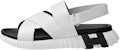 HERMES Electric Open Toe Flat Sandals 'White Black Velcro' H221848Z-H90