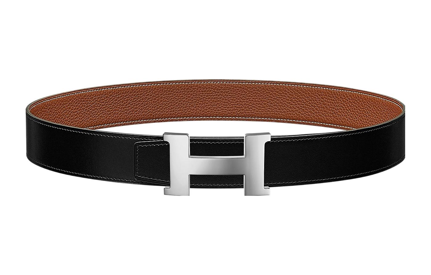 HERMES Elegant Black Togo Leather Reversible Belt 38cm H074562CK05-H077971CAAA085 圖 2