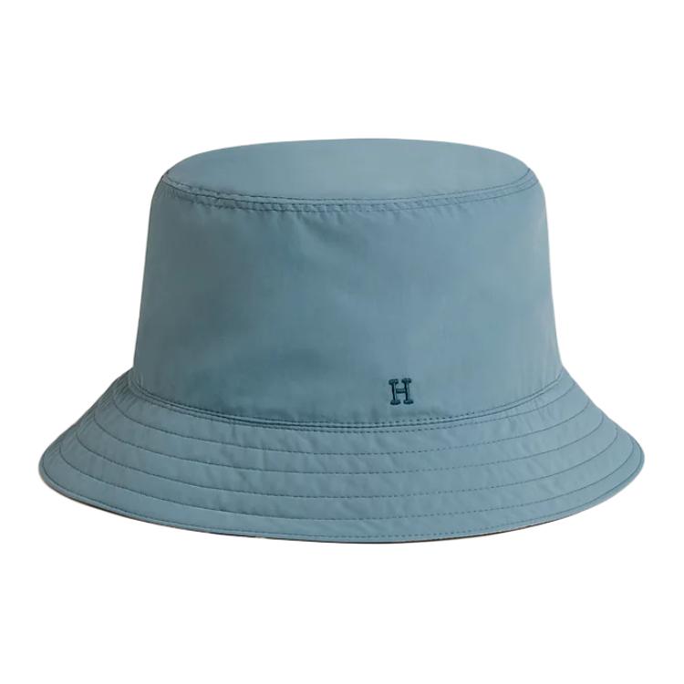 Order HERMES Topi Ember Logo Bordir Nylon Biru. H241001N CI