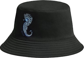HERMES Embroidered Seahorse Pattern Bucket Hat H231051N 0158 HERMES Embroidered Seahorse Pattern Bucket Hat H231051N 0158