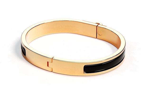 HERMES Gelang Enamel Emas - Desain Colorblock Uniseks untuk Pasangan. H200004F 01 Lookbook HERMES Gelang Enamel Emas - Desain Colorblock Uniseks untuk Pasangan. H200004F 01