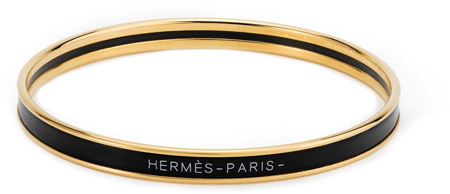 HERMES Pulsera de Esmalte Negra Unisex con Diseño de Logo de Letras. H240001F-0165 Order HERMES Pulsera de Esmalte Negra Unisex con Diseño de Logo de Letras. H240001F-0165