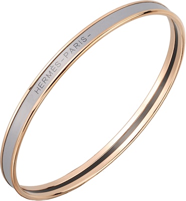 Gelang Enamel HERMES Emas Rose Unisex dengan Rekaan Logo untuk Pasangan. H240001FO4G62 Purchase Gelang Enamel HERMES Emas Rose Unisex dengan Rekaan Logo untuk Pasangan. H240001FO4G62