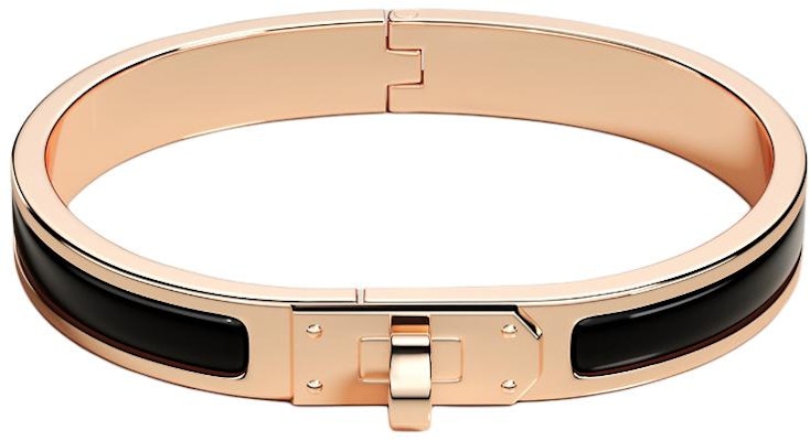 爱马仕硬件装饰黑色搪瓷手镯情侣款经典设计 H20004FO85pm Buy 爱马仕硬件装饰黑色搪瓷手镯情侣款经典设计 H20004FO85pm