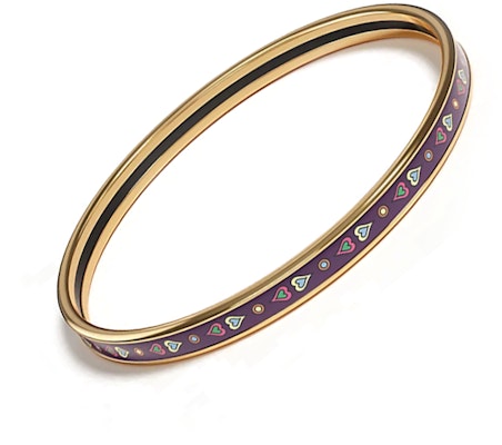 에르메스 에나멜 골드 도금 팔찌 퍼플 유니섹스 커플 디자인. H244414F J462 Shop 에르메스 에나멜 골드 도금 팔찌 퍼플 유니섹스 커플 디자인. H244414F J462