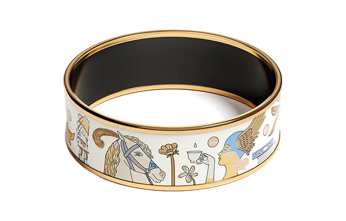 Order HERMES Gelang Lebar Ema Unisex Gaya Couple Warna-Warni Rekaan Teh Berdua. H110002F F270