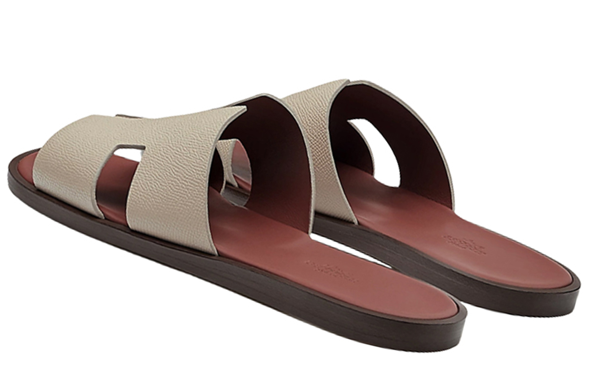 HERMES Epsom Calfskin Sandals 'Light Brown' 圖 4
