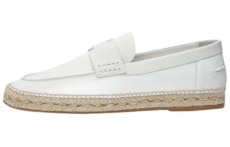 HERMES Espadrille 'White Calfskin'