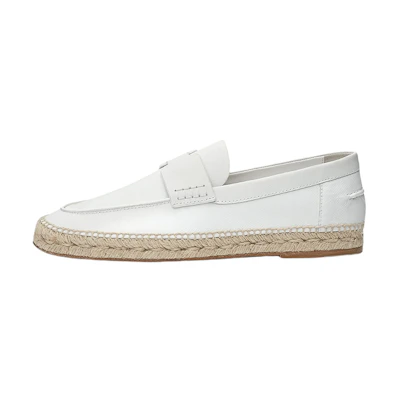 HERMES Espadrille 'White Calfskin'