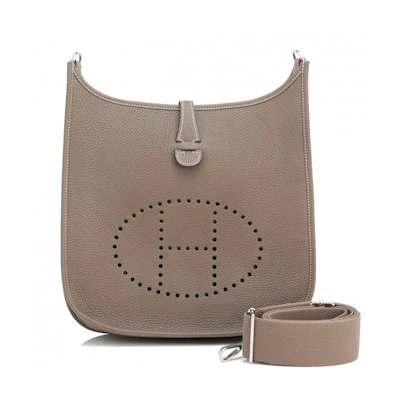 Hermes Evelyne III Taurillon Clemence PM Etoupe