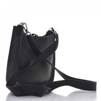 Hermes Evelyne Taurillon Clemence Amazone Strap Palladium TPM Hitam Order Hermes Evelyne Taurillon Clemence Amazone Strap Palladium TPM Hitam