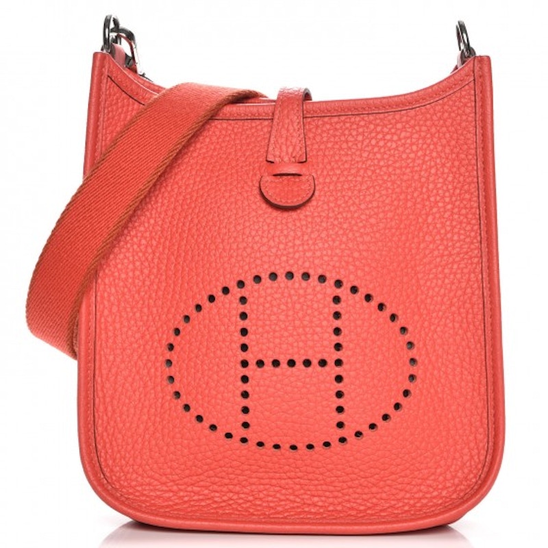 Buy Hermes Evelyne Taurillon Clemence Amazone Strap TPM Merah Pivoine
