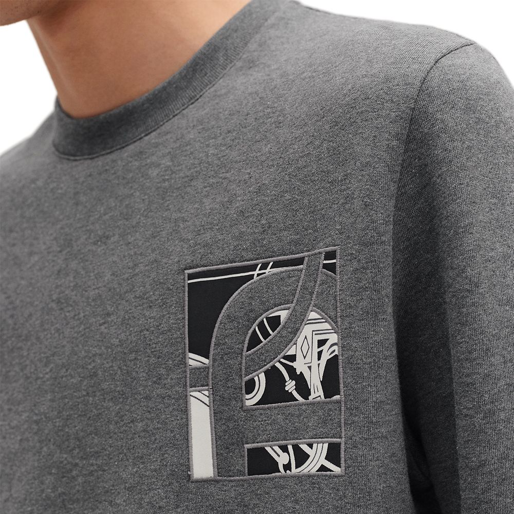 Purchase 에르메스 엑스리브리스 FW25 코튼 크루넥 긴팔 스웻셔츠 H567760HA6Y