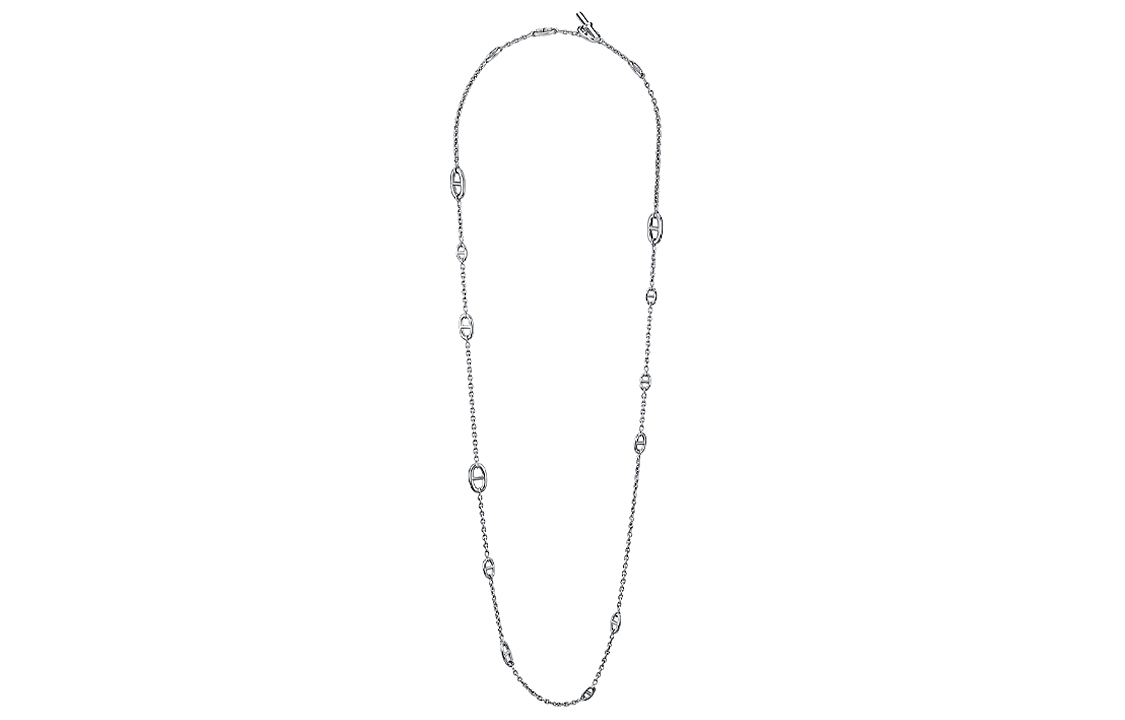 HERMES Farandole Minimalist 925 Silver Necklace Unisex H104568B-00 圖 3