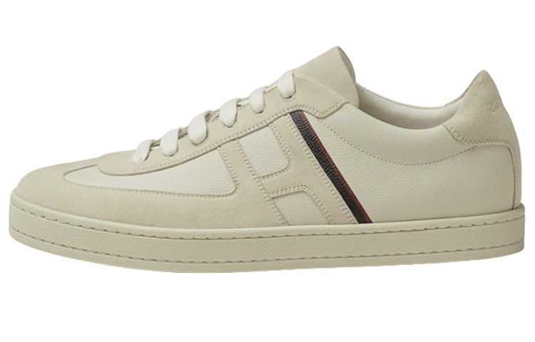 Buy HERMES 愛馬仕 時尚休閒板鞋 米白