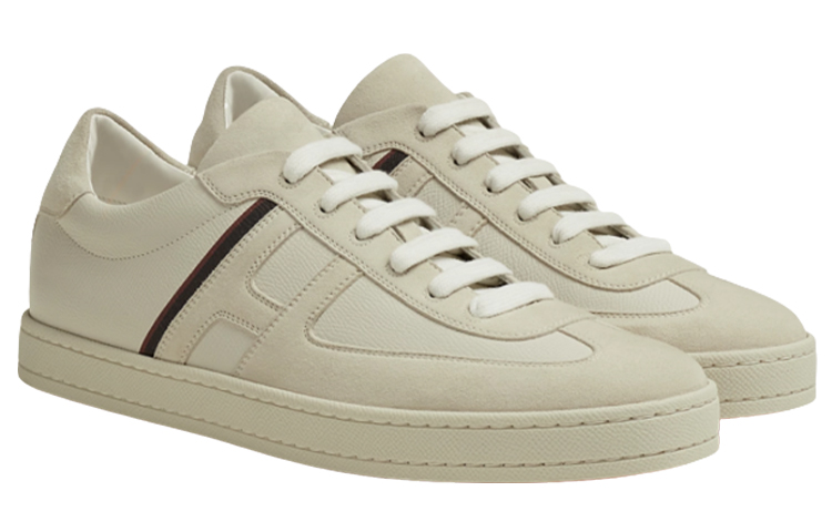 Lookbook HERMES 愛馬仕 時尚休閒板鞋 米白