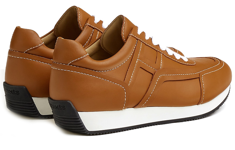 Shop HERMES Sepatu Sneakers Kasual Fashion 'Coklat' H211938Z-HB8