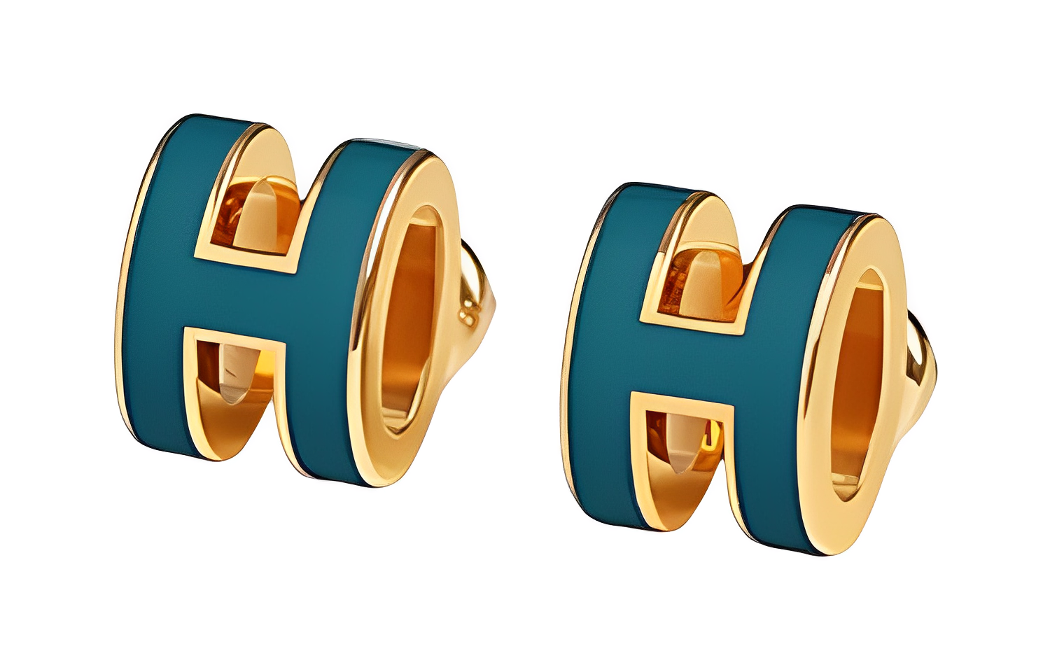 Order HERMES 時尚戒指金鍍耳環 情侶款中性設計 H608002F79