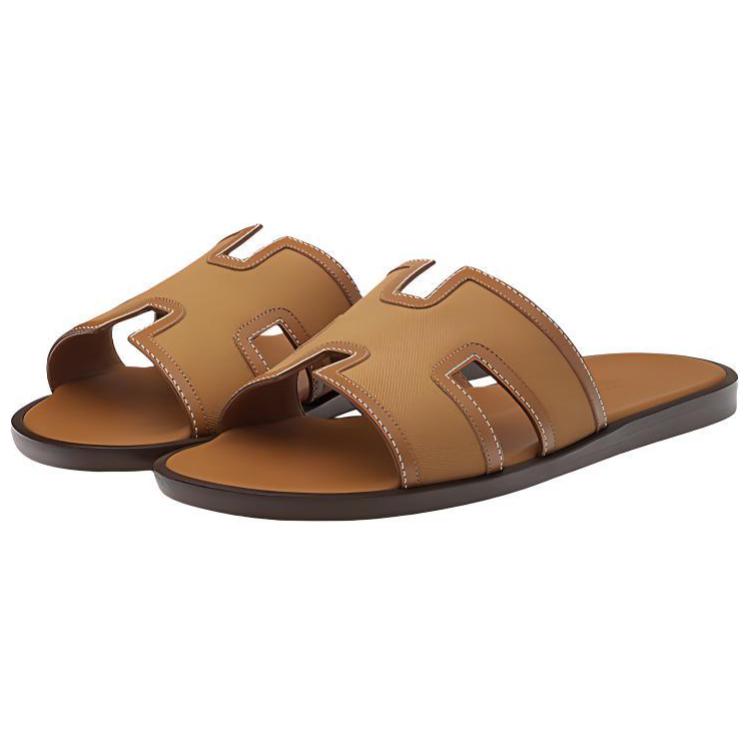 HERMES Fashion Sandals 'Brown Calfskin'