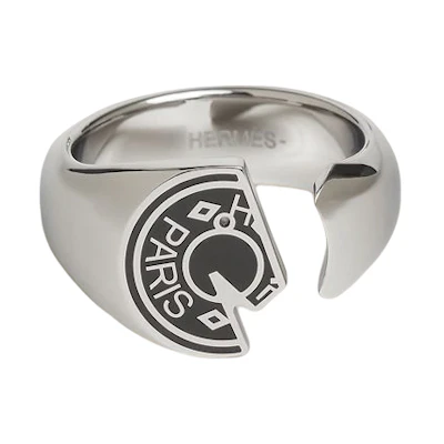 HERMES Fashion Simple Stylish Metal Ring for Men. H077326FJ03