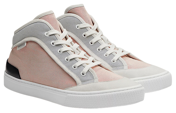 Lookbook HERMES 愛馬仕 時尚板鞋 灰粉色