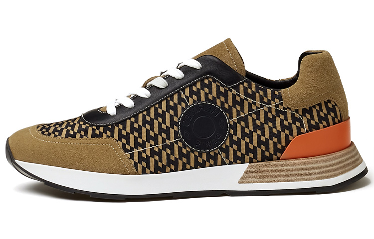 HERMES Fashion Strap Sneakers 'Brown Black' H222906Z-HBK