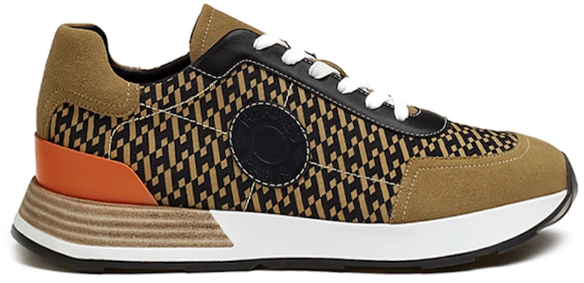 HERMES Fashion Strap Sneakers ''Bruin Zwart'' H222906Z-HBK Order HERMES Fashion Strap Sneakers ''Bruin Zwart'' H222906Z-HBK